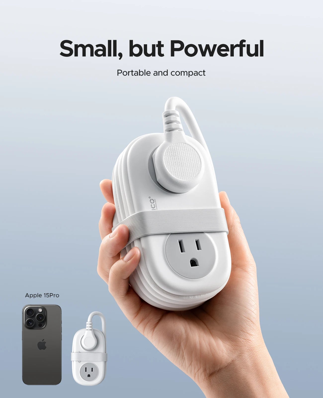 ORICO Electrical Power Strip 4 AC Outlets 2 USB 1 Type C Socket US Plug Fast Charging Extension Cord Network Filter for Travel
